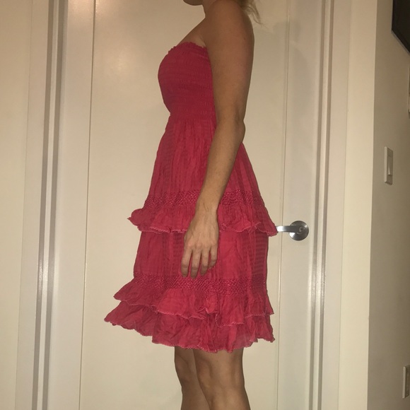 JUICY COUTURE HOT PINK TUB RUFFLE DRESS - Picture 2 of 4